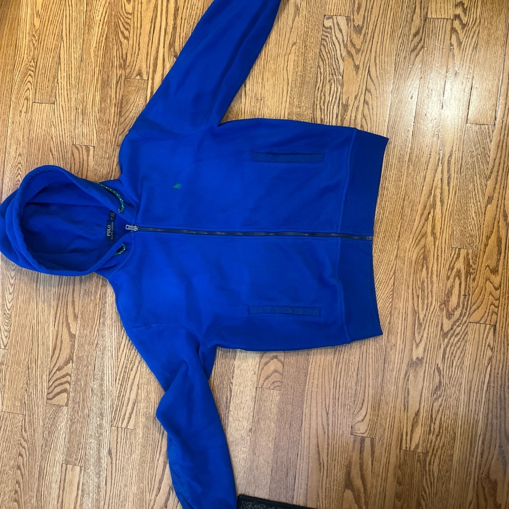 Ralph Lauren Vibrant Blue Fleece Hoodie
